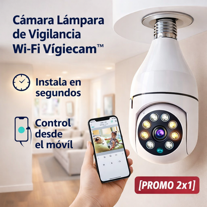 Cámara Lámpara de Vigilancia Vigiecam™ [PROMO 2X1]