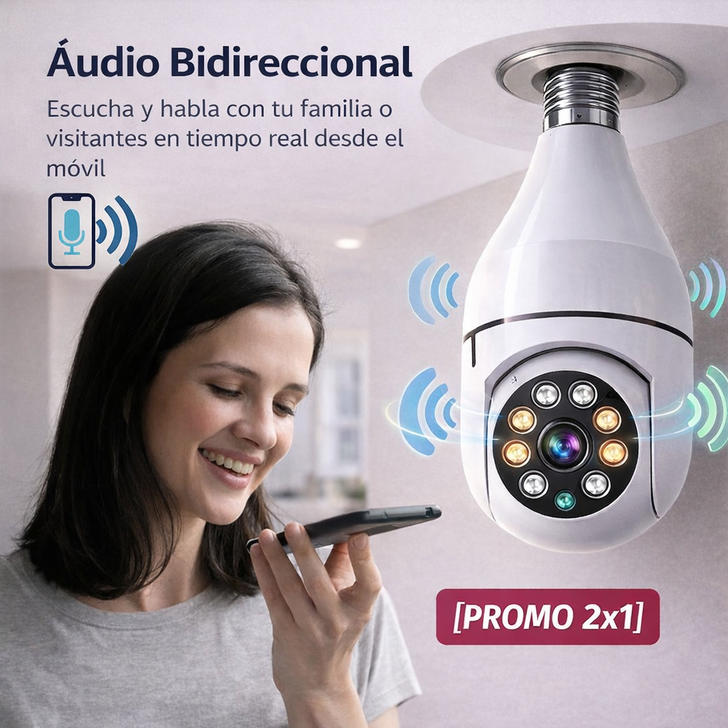 Cámara Lámpara de Vigilancia Vigiecam™ [PROMO 2X1]